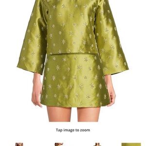 Chelsea & Violet Green SKIRT ONLY with Star Embellishments